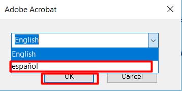 pasos para cambiar la configuración de idioma