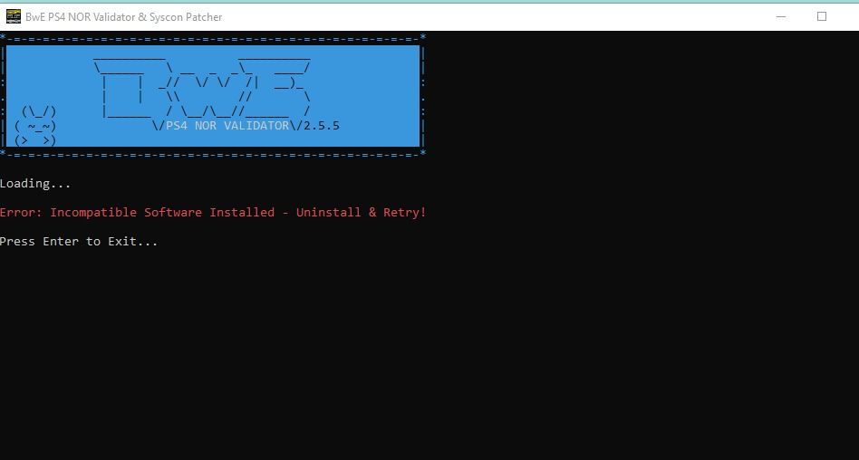 Error Bwe nor validator