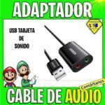 ADAPTADOR TIPO CABLE DE AUDIO USB TARJETA DE SONIDO