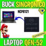 BUCK SINCRONO NCP8121 PARA LAPTOP QFN-52
