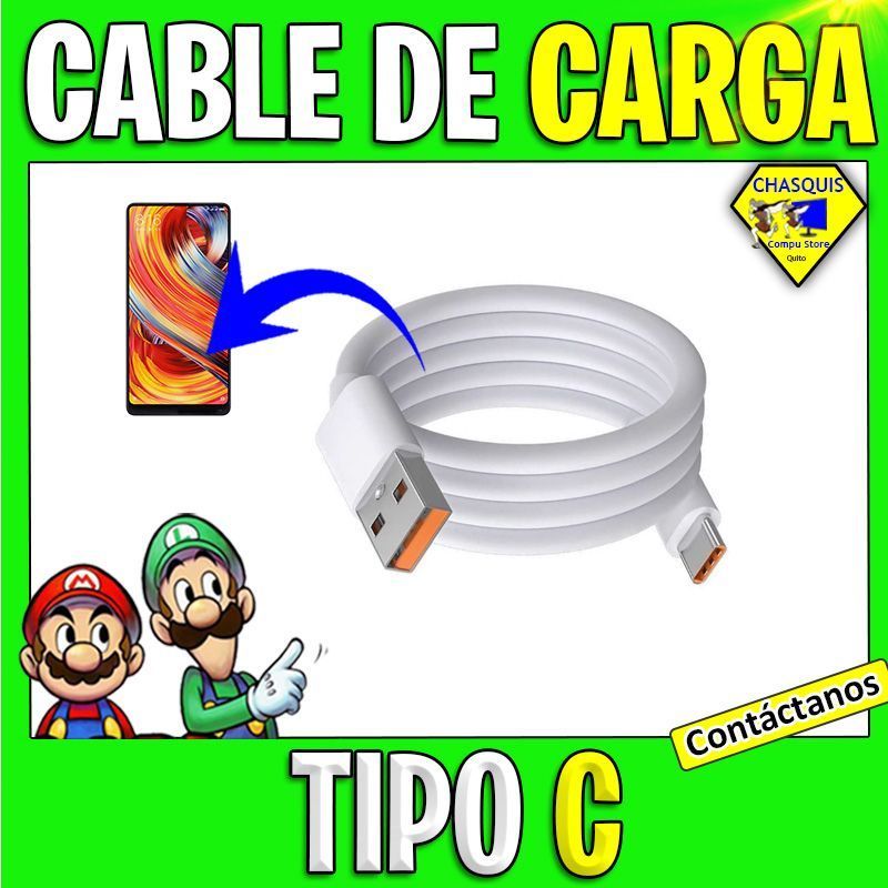 CABLE DE CARGA TIPO C A USB