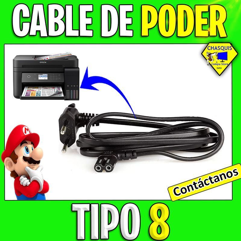 CABLE DE PODER TIPO 8