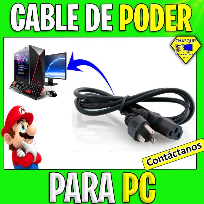 CABLE DE PODER TIPO PC