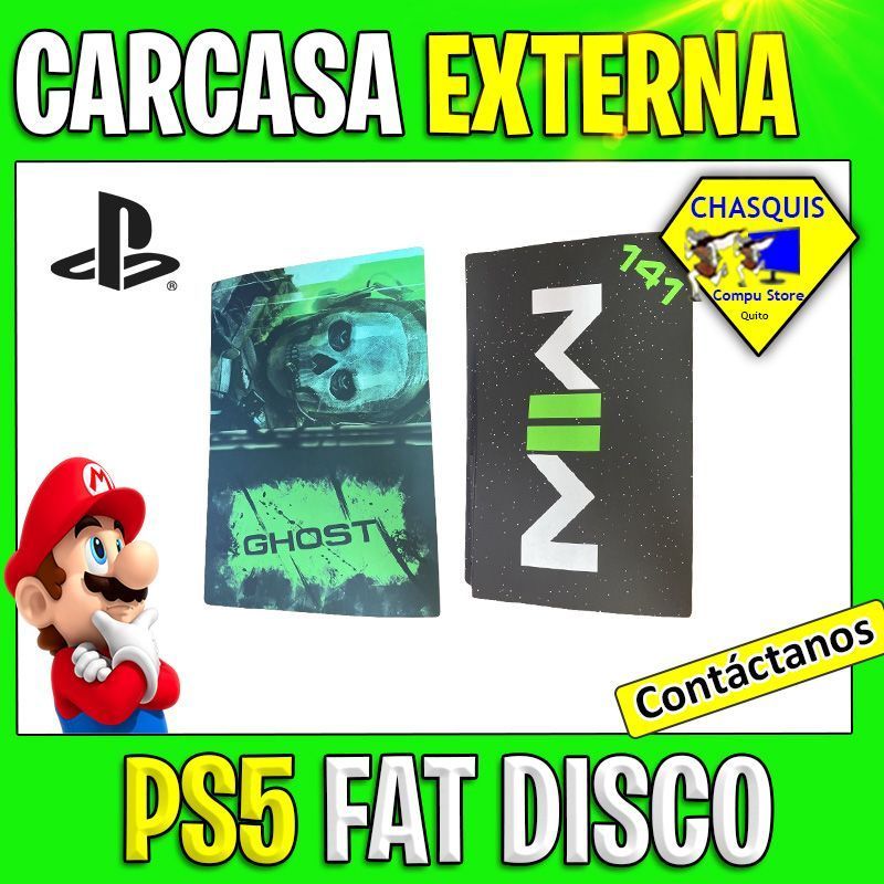 CARCASA EXTERIOR PS5 FAT DISCO VERSION CALL OF DUTY