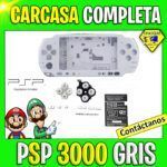 CARCASA COMPLETA CON KIT DE BOTONES PARA PSP 3000 GRIS
