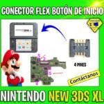 CONECTOR/ RANURA DE FLEX DE BOTON DE INICIO DE 4 PINES NINTENDO NEW 3DS XL