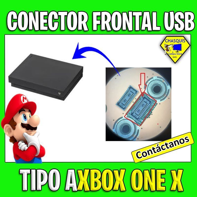 CONECTOR FRONTAL USB TIPO A PARA XBOX ONE X