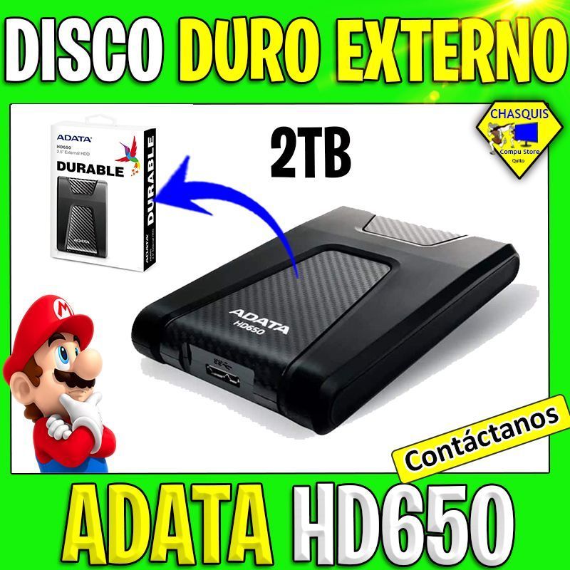 DISCO DURO EXTERNO ADATA HD330 DE 2TB
