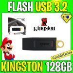 FLASH USB 3.2 KINGSTON DE 128GB DATATRAVELER KYSON