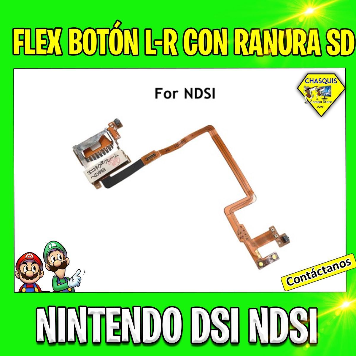FLEX BOTON L R CON RANURA SD PARA NINTENDO DS / DSI / NDSI