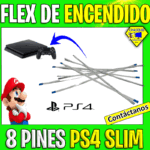 FLEX DE ENCENDIDO DE 8 PINES PARA PS4 SLIM