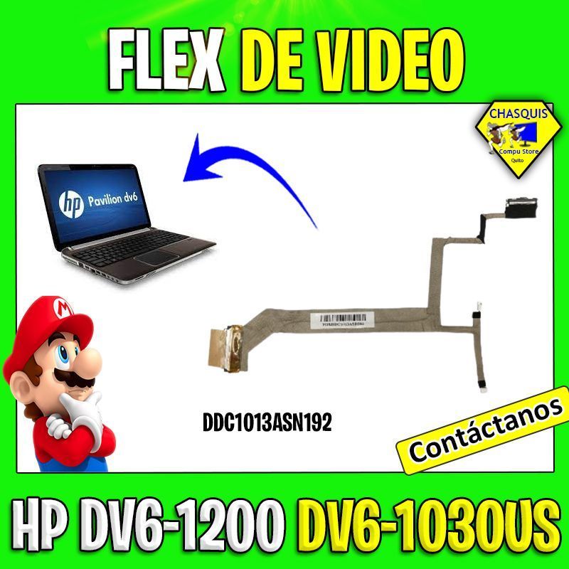 FLEX DE VIDEO HP DV6-2000 DV6-1200 DV6-1030US DDC1013ASN192