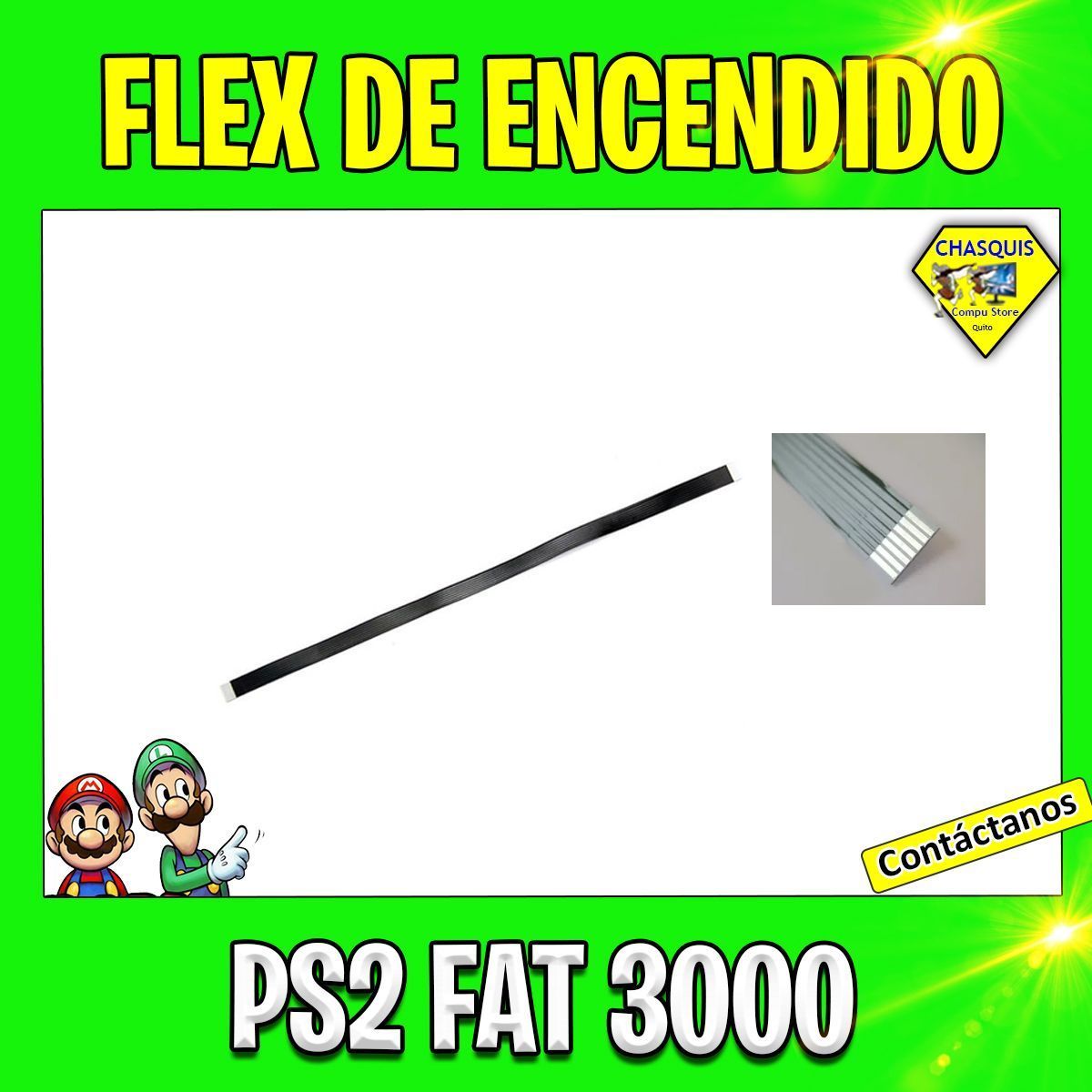 FLEX DE ENCENDIDO RESETEO PS2 FAT 3000/ 3W