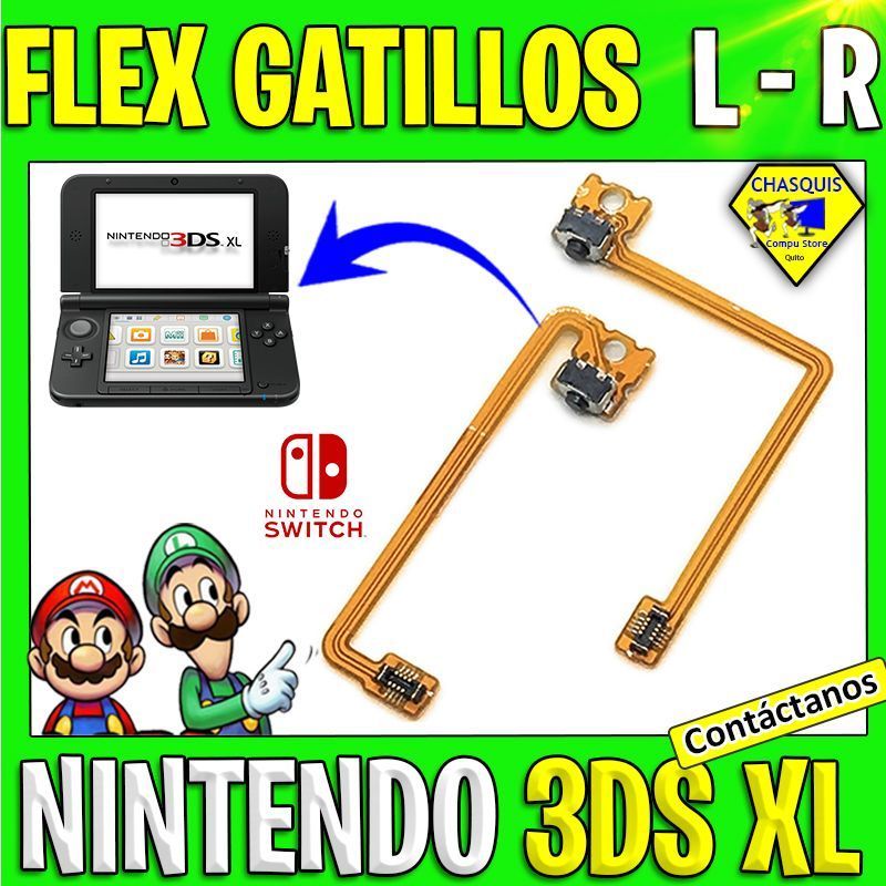 FLEX PULSADOR DE GATILLOS L - R DE NINTENDO 3DS XL