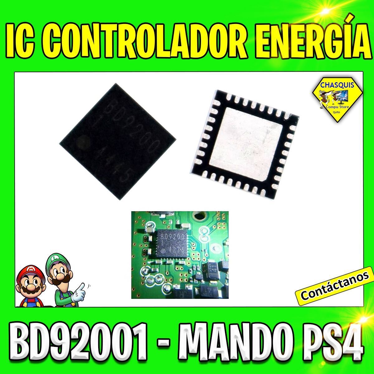 IC DE CARGA CONTROLADOR DE ENERGIA BD92001 PARA MANDO PS4 BD92001MUV QFN32