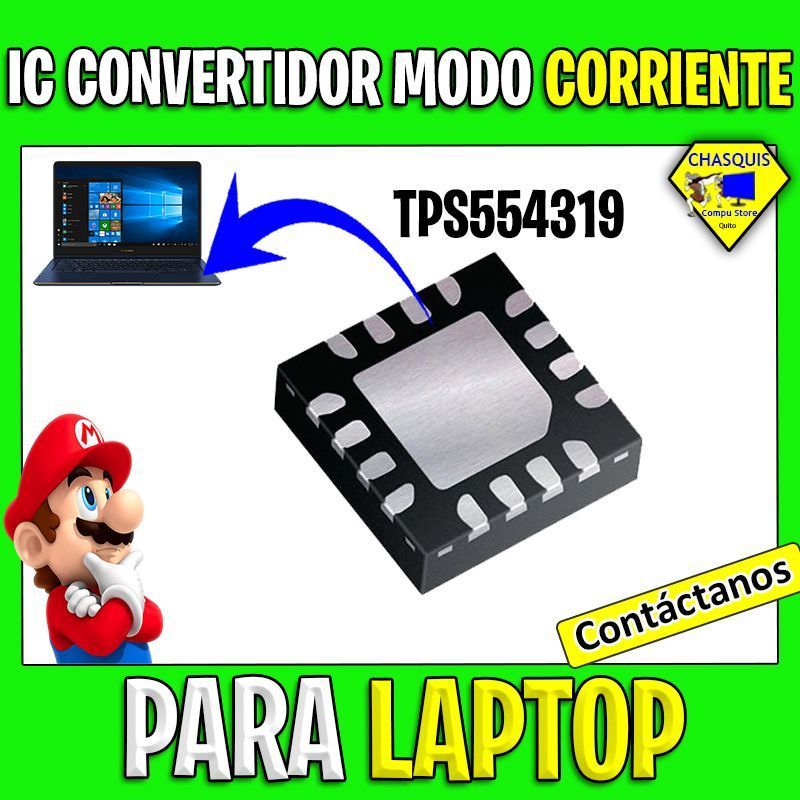 IC CONVERTIDOR DE MODO DE CORRIENTE LAPTOP TP554319 QFN-16