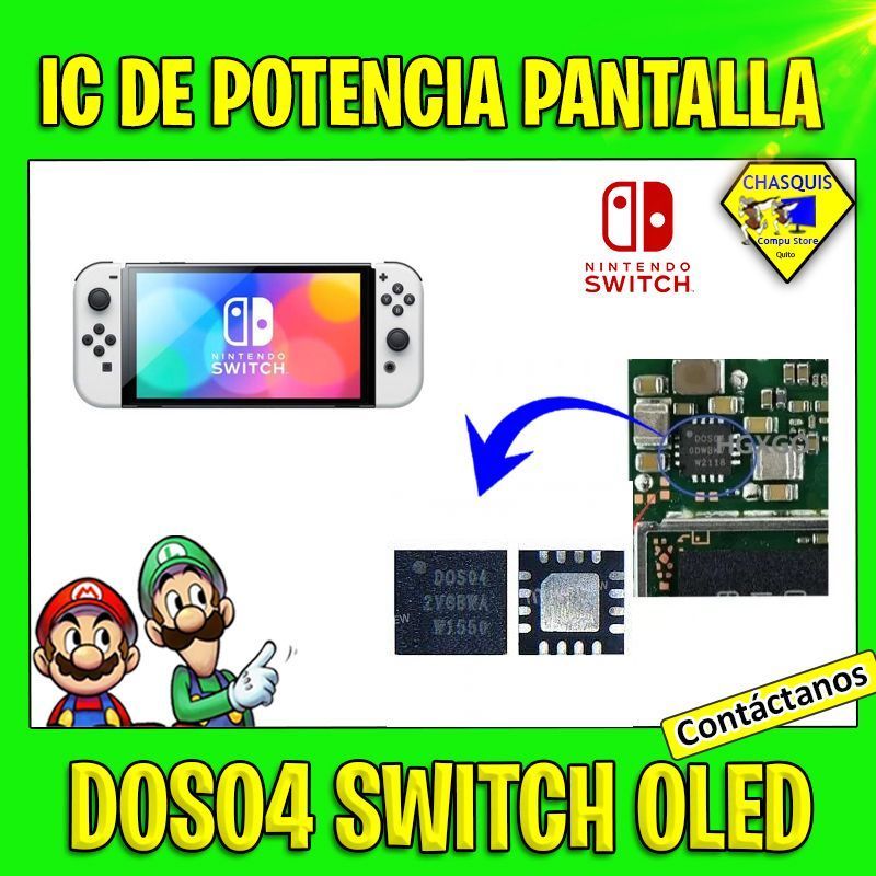 IC DE POTENCIA DE VIDEO PANTALLA D0S04 NINTENDO SWITH OLED