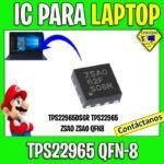 IC CHIP DE LAPTOP TPS22965DSGR TPS22965 ZSAO ZSA0 QFN8