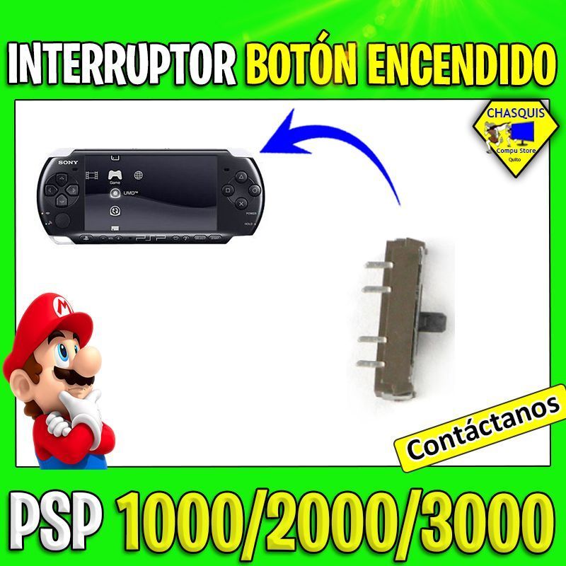 INTERRUPTOR BOTÓN DE ALIMENTACION ENCENDIDO PSP 1000/ 2000/ 3000