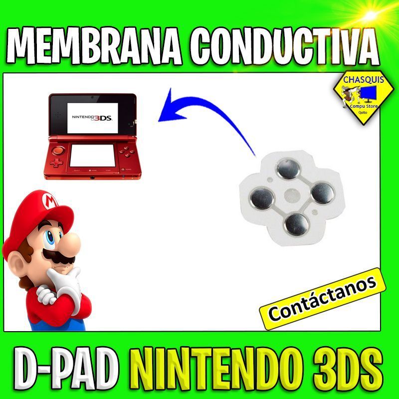 MEMBRANA CONDUCTIVA D-PAD ABXY PARA NINTENDO 3DS