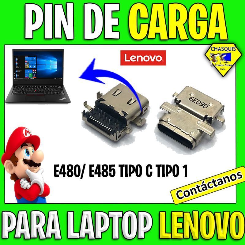 PIN DE CARGA PARA LENOVO E480/ E485 TIPO C TIPO 1