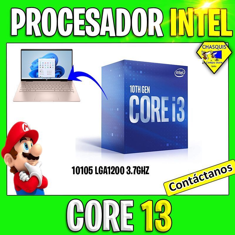 PROCESADOR INTEL CORE I3 -10105 LGA1200 3.7GHZ