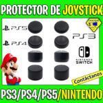 PROTECTOR DE JOYSTICKS DE MANDOS PS3 PS4 PS5 SWITCH PRO SET 4 PARES NEGRO