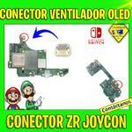 CONECTOR/ RANURA DE VENTILADOR DE CONSOLA DE NINTENDO SWITCH OLED / CONECTOR ZR JOYCON