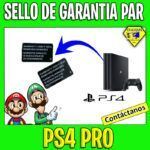 SELLO DE GARANTÍA PARA CONSOLA PS4 PRO (PAR)
