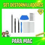 SET DE DESTORNILLADORES PARA MAC CON PINZA Y PALANCAS DE APOYO