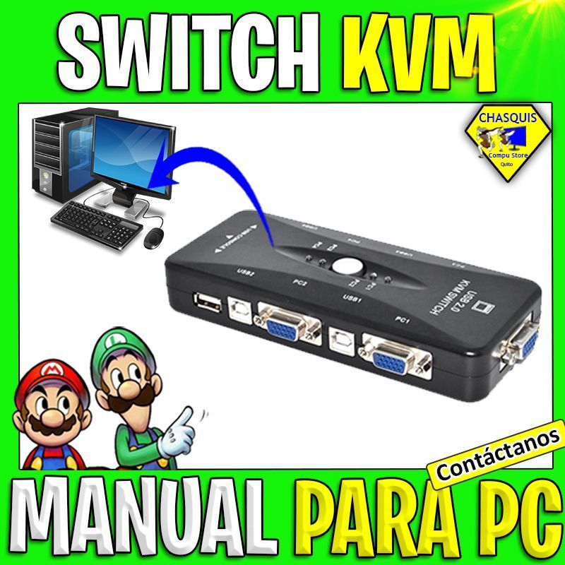SWITCH KVM MANUAL PARA PC