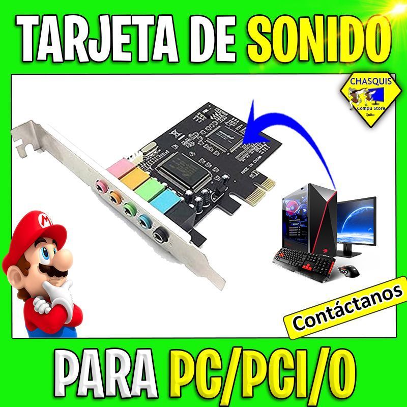 TARJETA DE SONIDO PARA PC PCI I/O