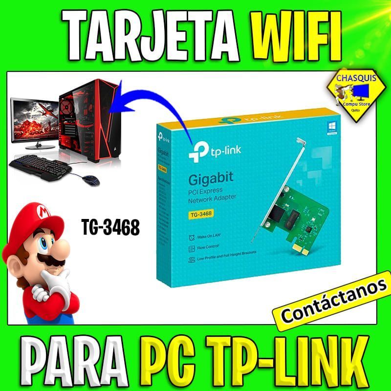 TARJETA WIFI PARA PC TP-LINK PCI EXPRESS GIGABIT TG-3468