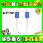 CABLE DE TRANSFERENCIA DE ARCHIVOS LIGHTNING A OTG IOS