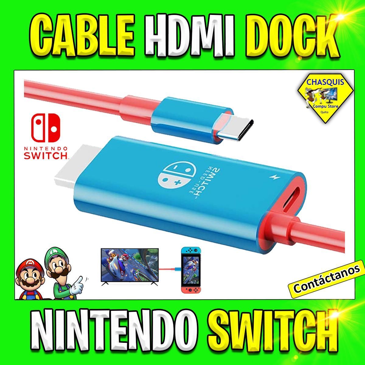 CABLE DOCK HDMI TIPO C PARA NINTENDO SWITCH