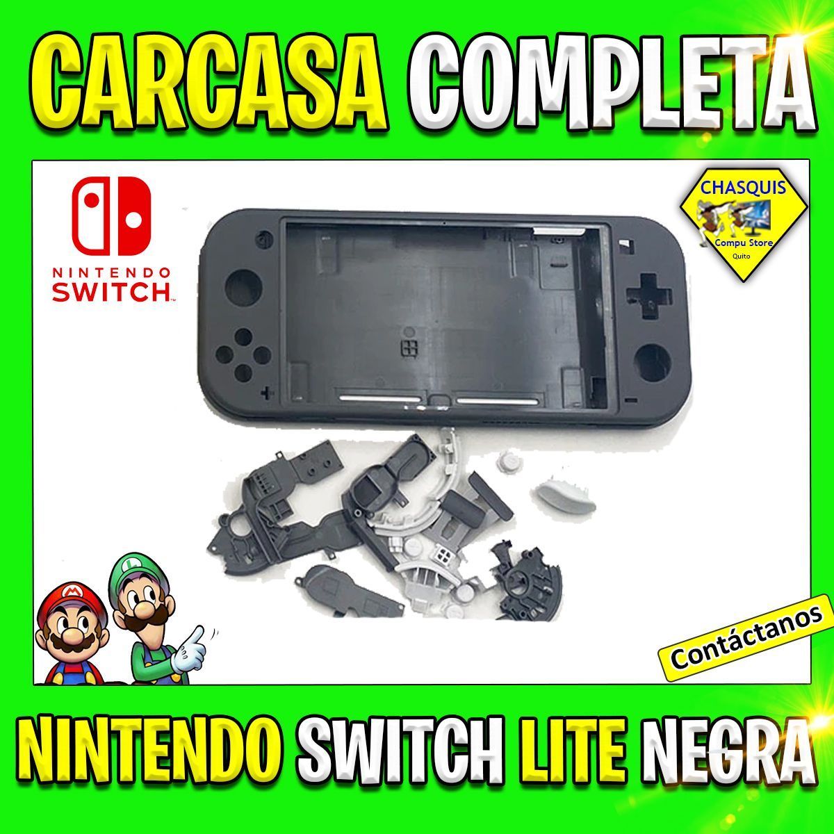 CARCASA COMPLETA NINTENDO SWITCH LITE GRIS