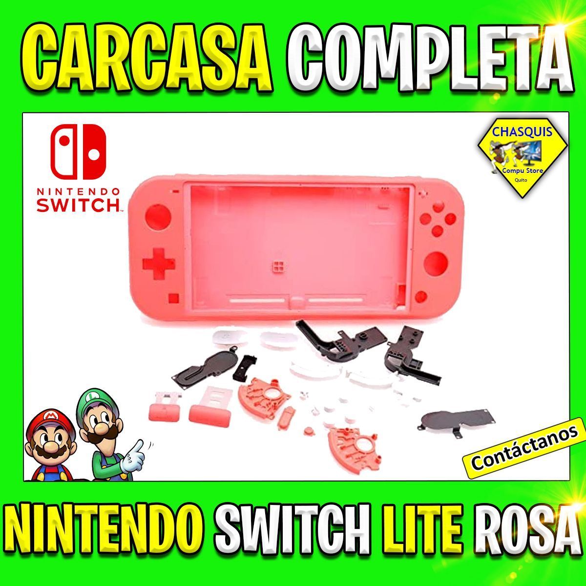 CARCASA COMPLETA NINTENDO SWITCH LITE ROSA