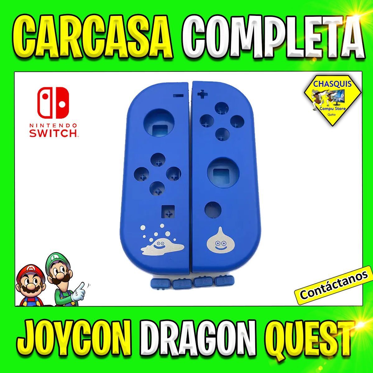 CARCASA DE JOYCON AZUL DRAGON QUEST