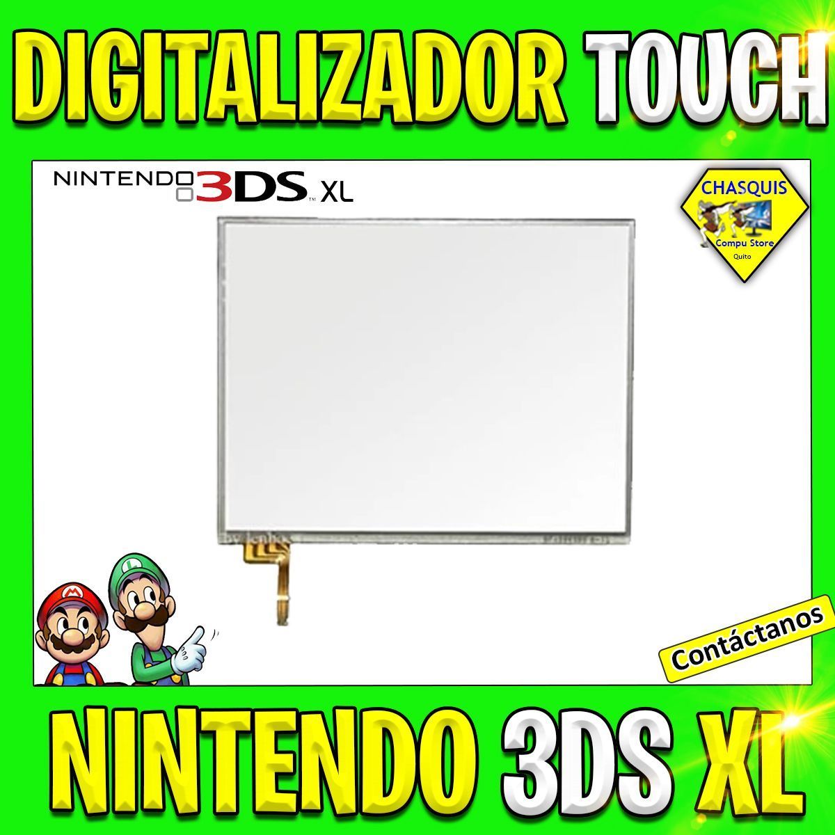 DIGITALIZADOR DE PANTALLA TOUCH / TACTIL PARA NINTENDO 3DS XL 3DSXL