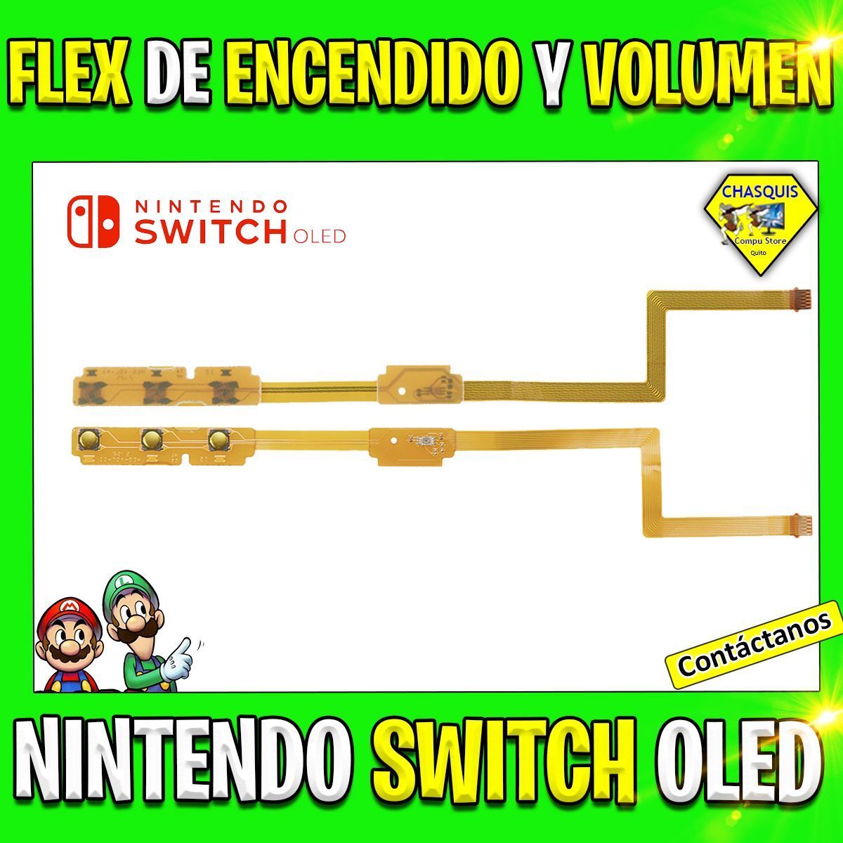 FLEX DE VOLUMEN Y BOTON DE ENCENDIDO DE NINTENDO SWITCH OLED