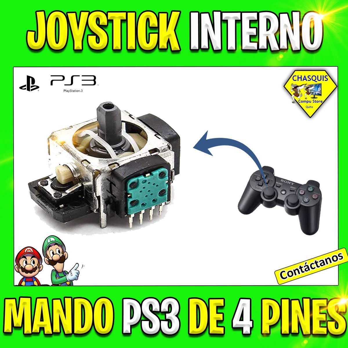 JOYSTICK PARA MANDO PS3 DE 4 PINES