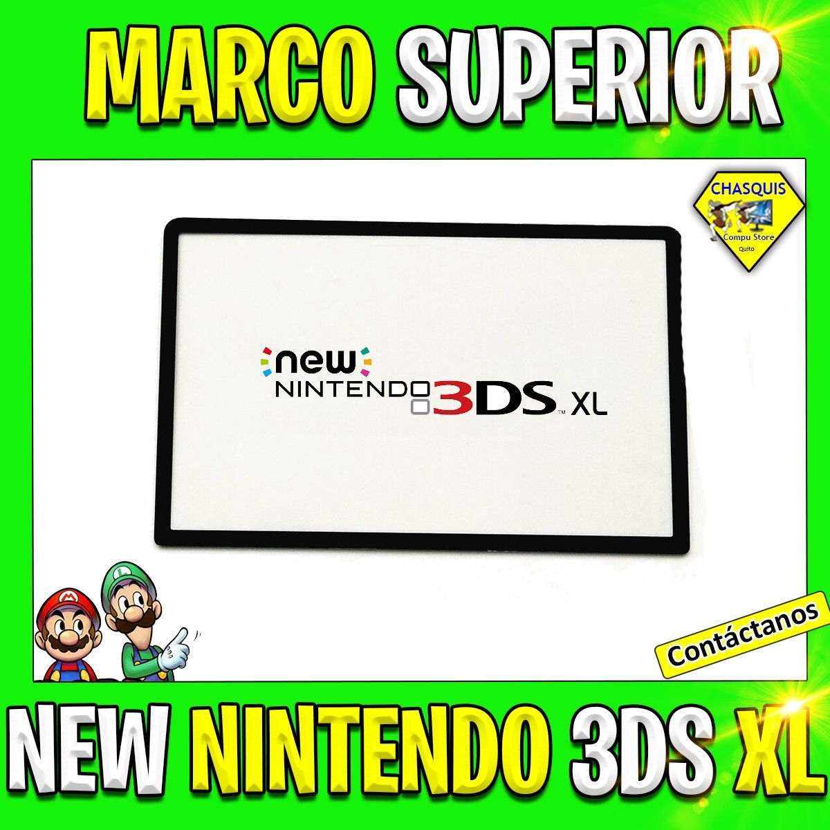 MARCO DE VIDRIO NINTENDO NEW 3DS XL GRIS