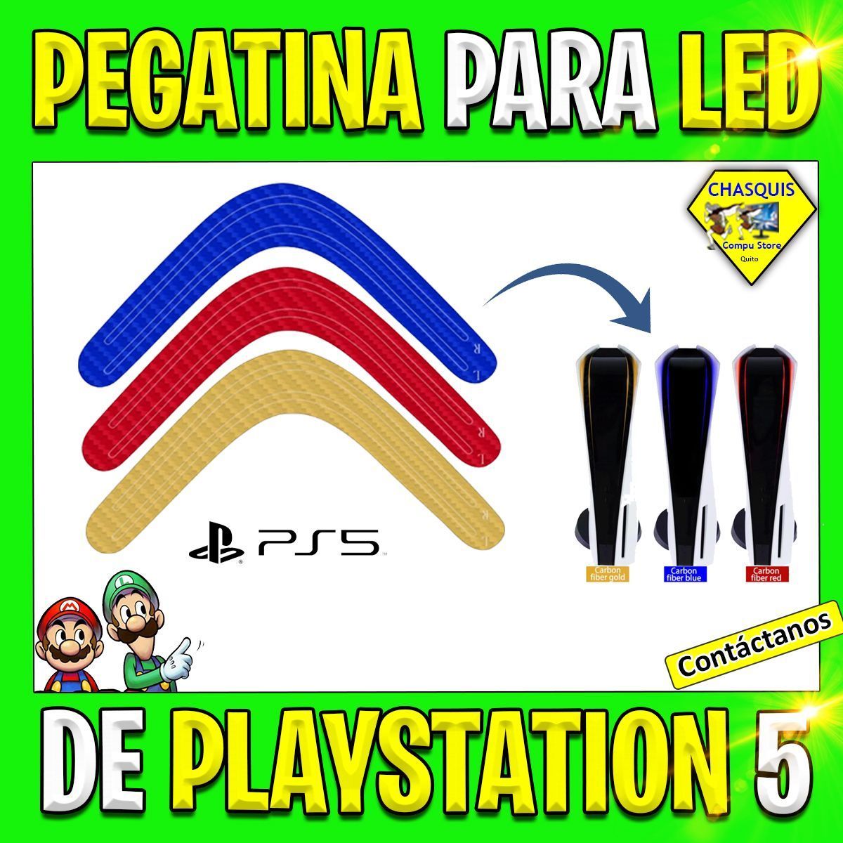 PEGATINA DORADA PS5