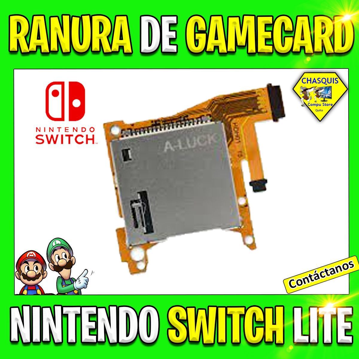 RANURA PARA TARJETA DE JUEGO GAME CARD DE NINTENDO SWITCH LITE