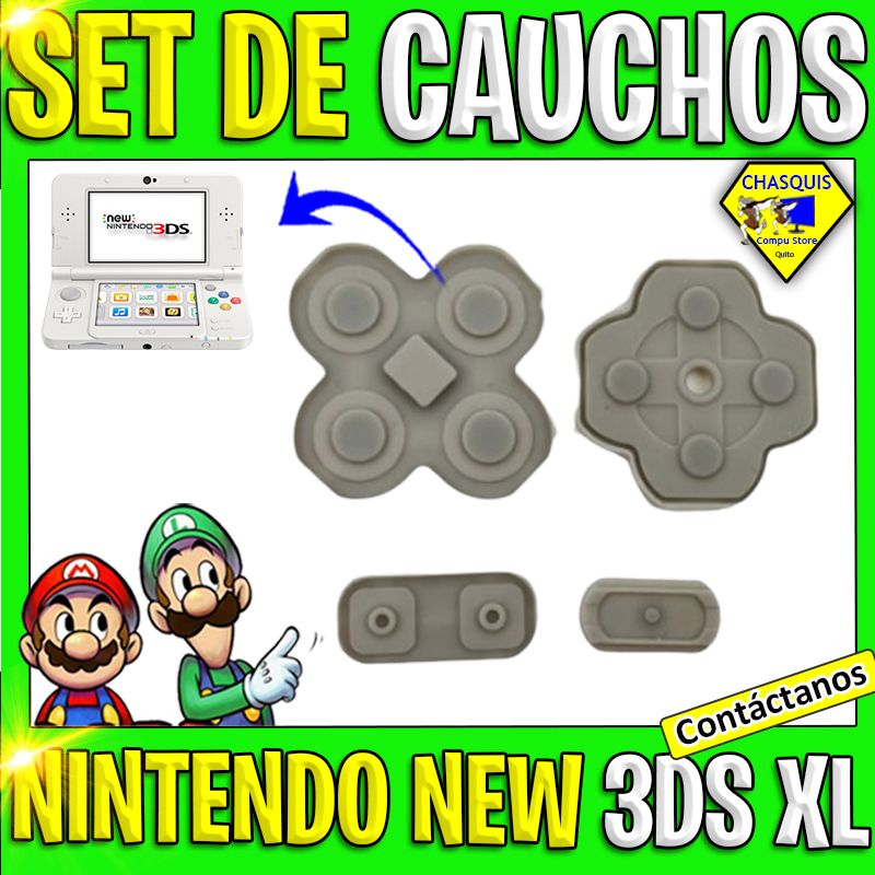 SET CAUCHO CONDUCTOR PARA NINTENDO NEW 3DS XL
