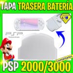 TAPA TRASERA DE BATERIA BLANCA PSP 2000 Y 3000