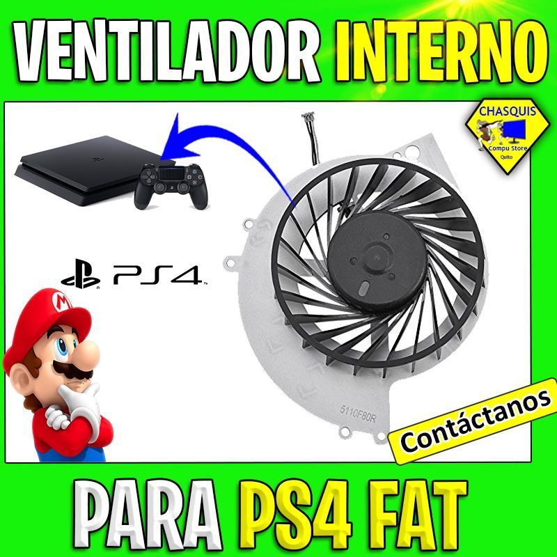 VENTILADOR INTERNO PS4 FAT DE SENSOR 1000 PIN DELGADO
