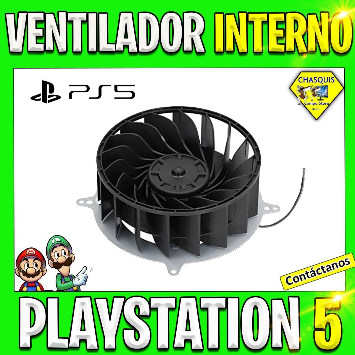 VENTILADOR INTERNO PS5 FAT 17 ASPAS - Chasquis Compu Store