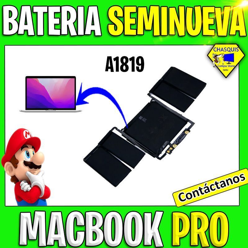 BATERIA MACBOOK PRO A1819 INSTALADA SEMINUEVA