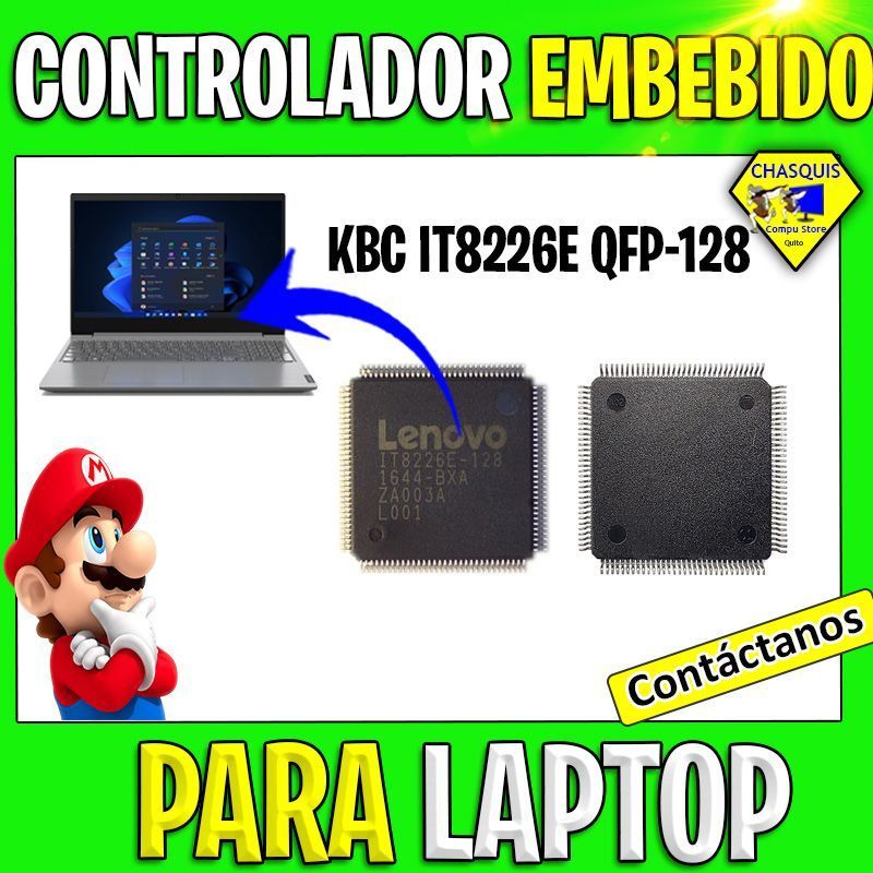 CONTROLADOR EMBEBIDO LAPTOP KBC IT8226E QFP-128